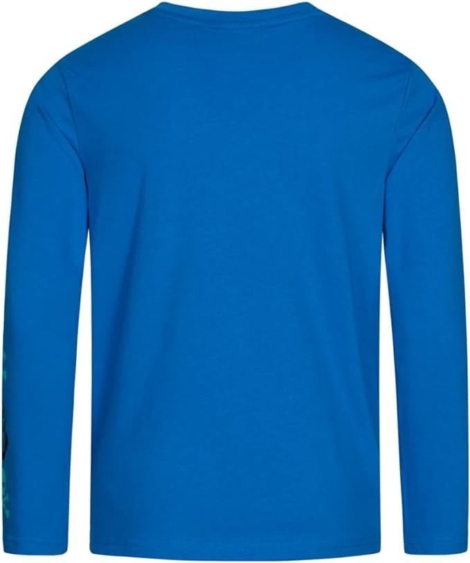 T shirt maglietta ragazzi personaggi Fortnite Blu Manica Lunga