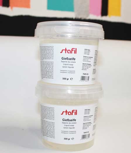 Sapone da colata per sapone in stampi handmade Stafil trasparente ecologico 300 gr.