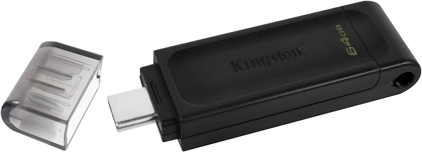 MEMORIA USB TYPE-C 64GB 3.2 KINGSTON DT70/64GB