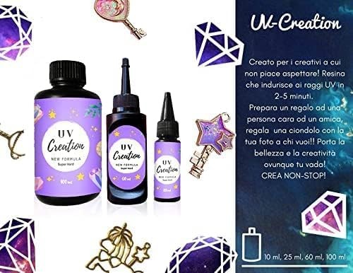 Resina UV - Resina Epossidica Dura Trasparente UV per Gioielli Fai da Te