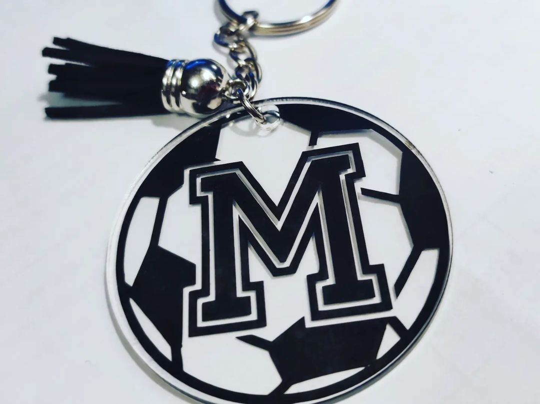 Portachiavi in pvc personalizzato con iniziale