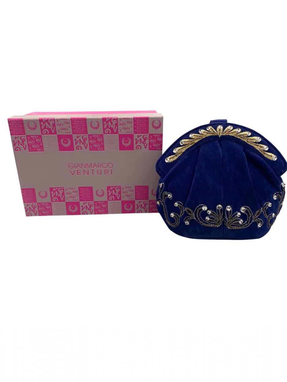 BORSA VELLUTO CON RICAMI GMV