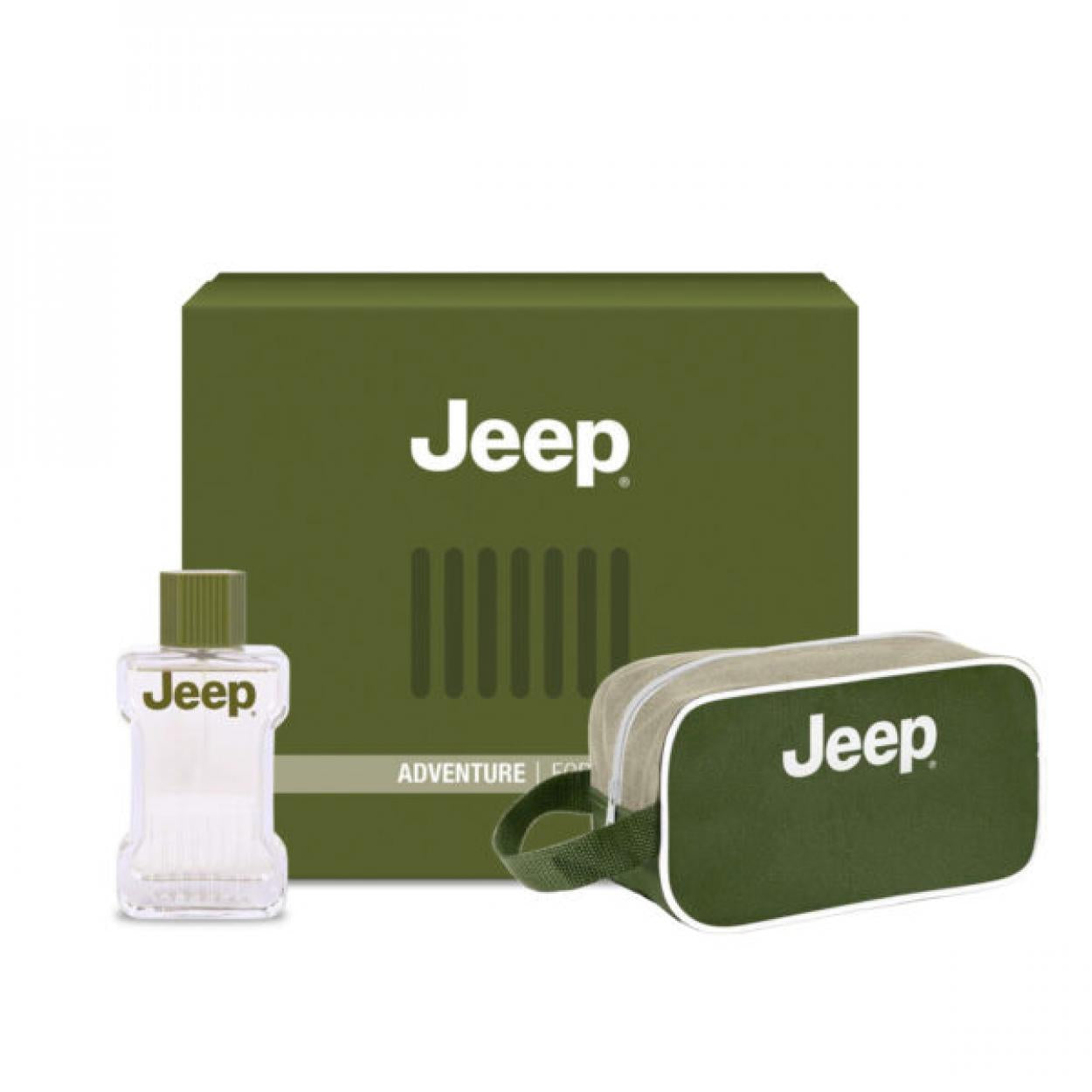PROFUMO UOMO JEEP ADVENTURE GIFT SET EDT 100ml + BEAUTY CASE CON LOGO