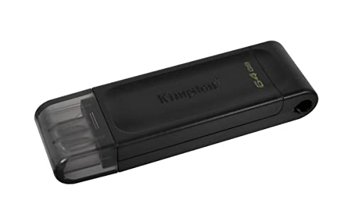 Kingston DataTraveler 70 - DT70/64GB Drive Flash USB-C, Nero