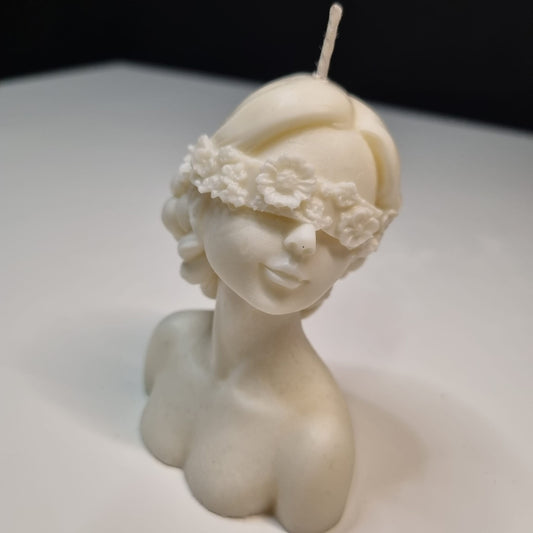 Candela profumata "Dea Bendata" in cera di soia naturale