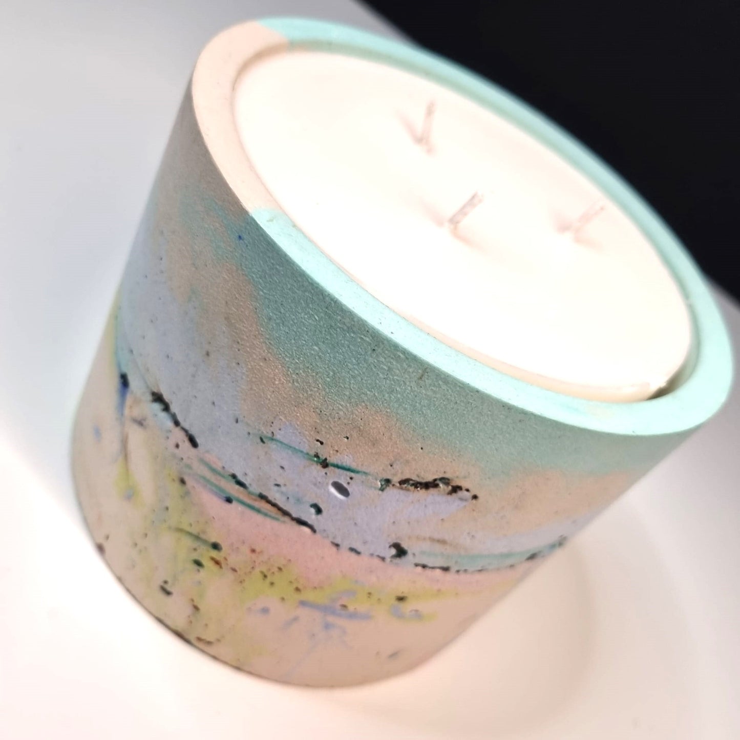 Candela artigianale 1 Kg con stampo in gesso profumata in cera di soia