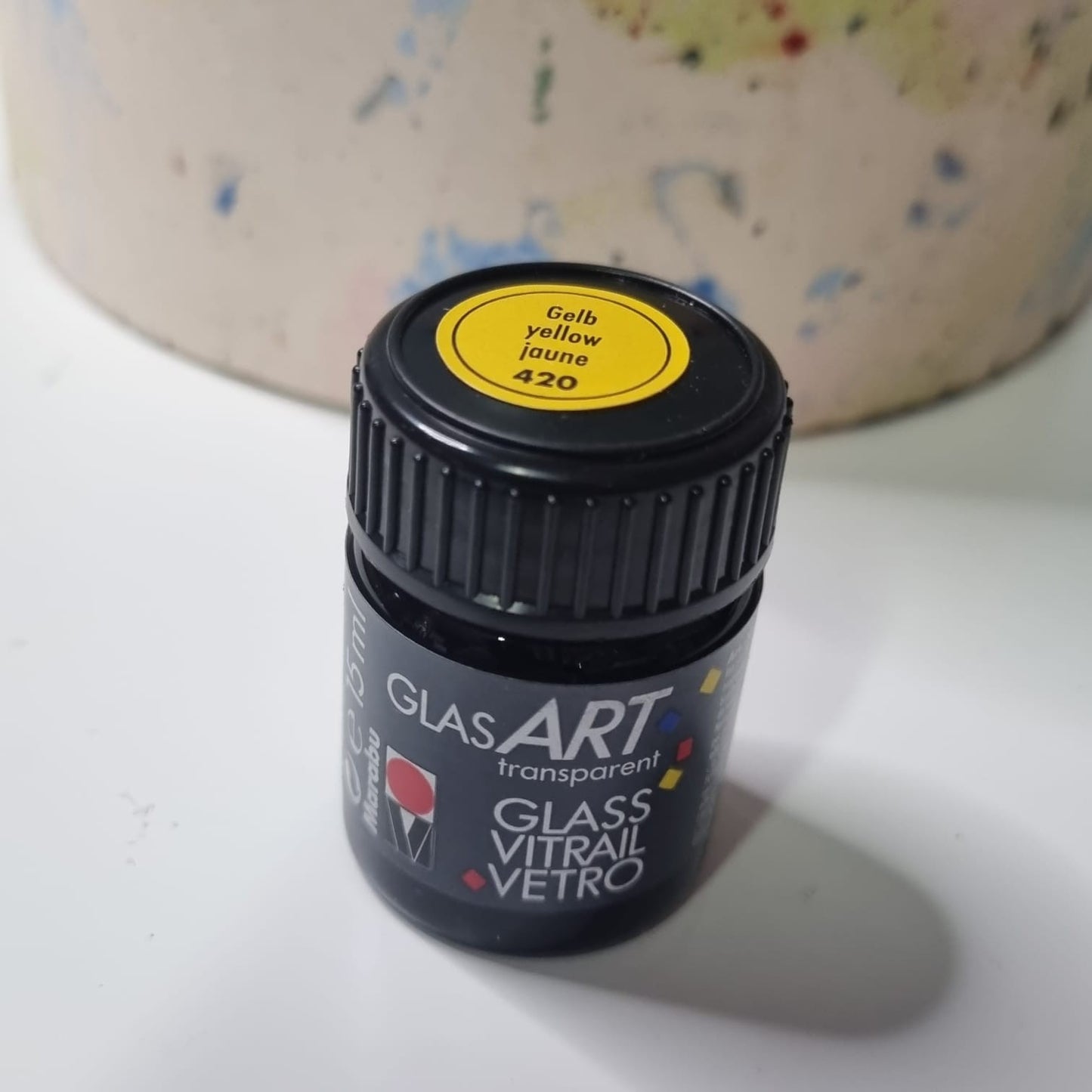 Marabu  Glas Art Paint 15ml - 420 Giallo