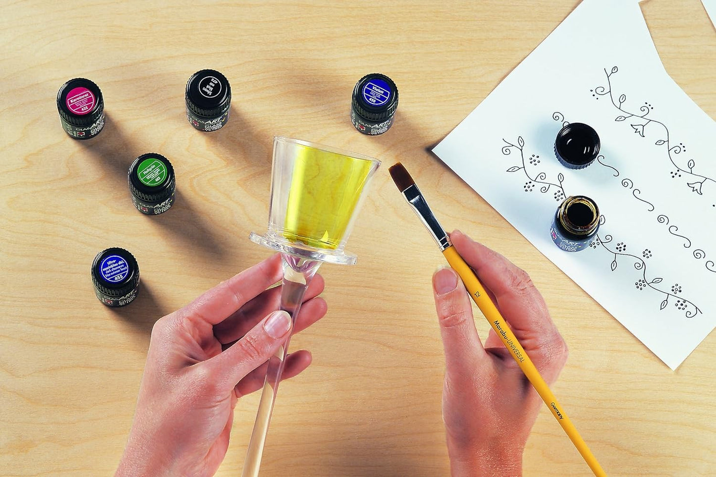 Marabu  Glas Art Paint 15ml - 420 Giallo