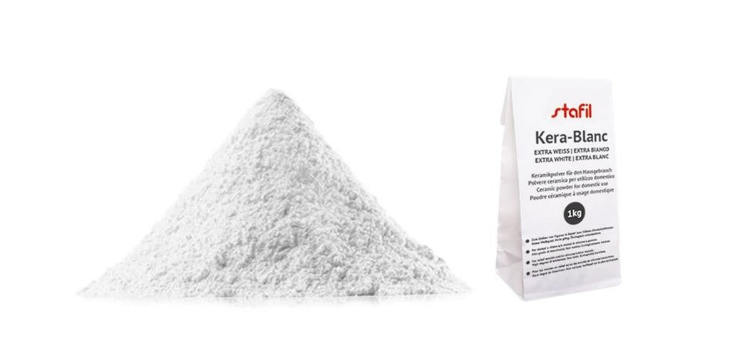 Polvere di ceramica ECOLOGICA 100% per realizzazione strutture in gesso "Kera Blanc" STAFIL  da 1 kg