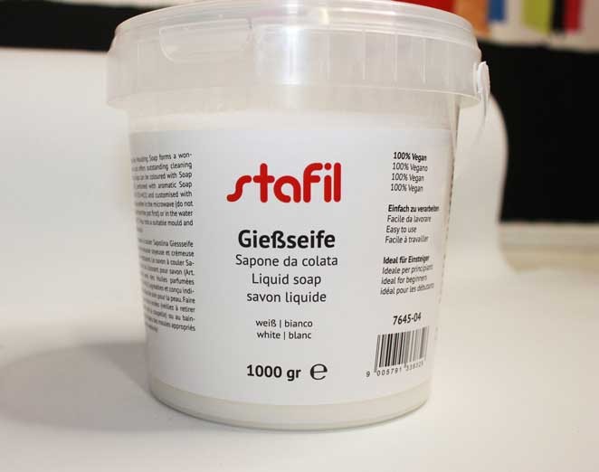 Sapone da colata per sapone in stampi handmade Stafil bianco ecologico 1 KG