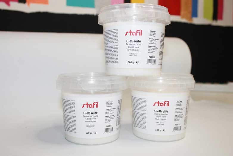 Sapone da colata per sapone in stampi handmade Stafil bianco ecologico 300 gr.