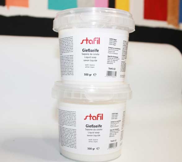 Sapone da colata per sapone in stampi handmade Stafil bianco ecologico 300 gr.