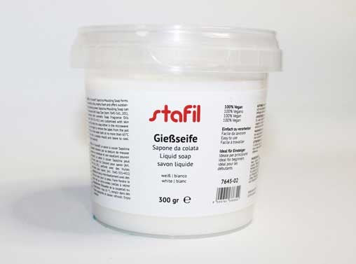 Sapone da colata per sapone in stampi handmade Stafil bianco ecologico 300 gr.