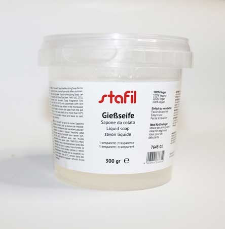 Sapone da colata per sapone in stampi handmade Stafil trasparente ecologico 300 gr.