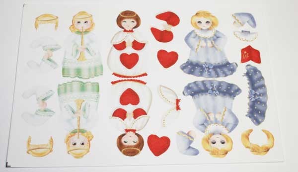 Gomma Eva Natale con Stampe Natalizie Angeli 20x30 cm 2 pz