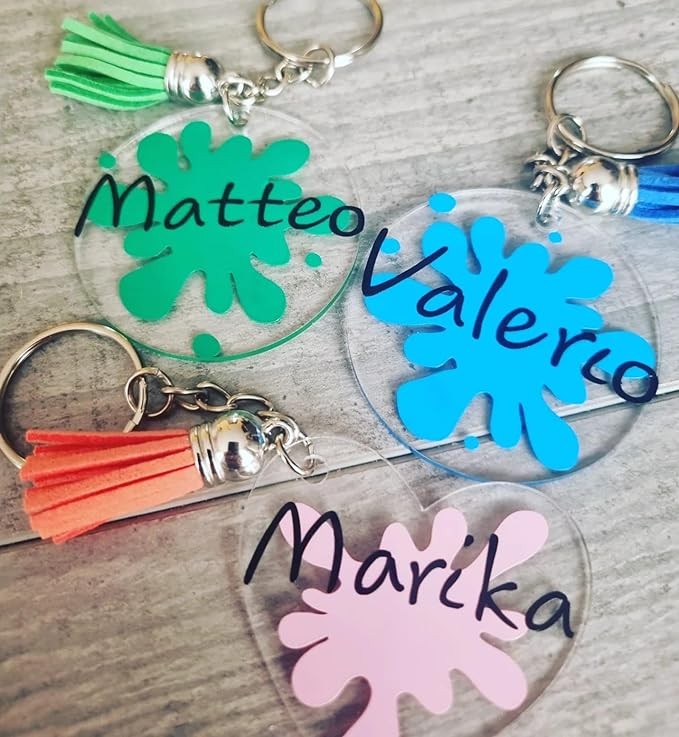 Kit per Portachiavi in Resina + Resina iCrystal – Resina epossidica Trasparente Effetto Cristallo + 2 stampi Resina +Glitter