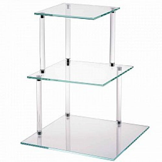 PIATTO QUADRATO 3 PIANI 30X30X38 H30/38 11202