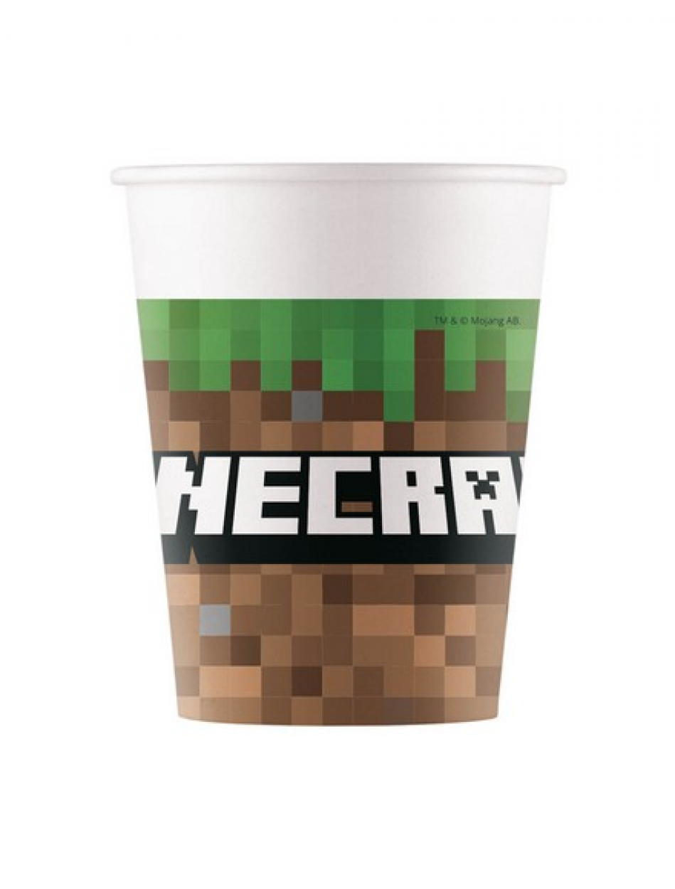 8 BICCHIERI MINECRAFT