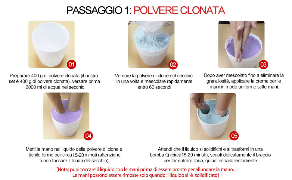 McNory Kit Calco Mani Famiglia 3D Set Completo di Gesso e Alginato per Scultura e Stampi per Impronte di Adulti e Bambini, Kit Calco Mani per stampi Mani Coppia e Famiglie, Regalo Idea per Lui e Lei