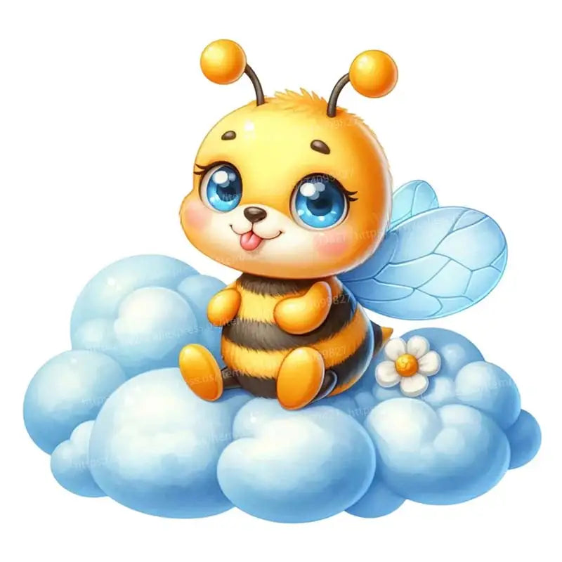 Adesivi Murali Ape Neonati Camera da Letto Stanza Bambini Decorazione Sfondo Murale Animali Decorazioni Casa Carta da Parati Autoadesiva S116