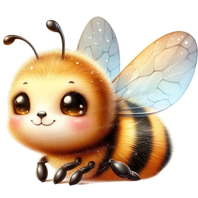 Adesivi Murali Ape Neonati Camera da Letto Stanza Bambini Decorazione Sfondo Murale Animali Decorazioni Casa Carta da Parati Autoadesiva S116