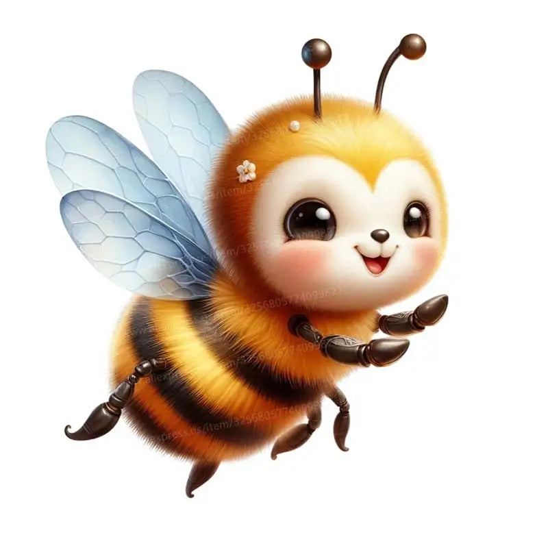 Adesivi Murali Ape Neonati Camera da Letto Stanza Bambini Decorazione Sfondo Murale Animali Decorazioni Casa Carta da Parati Autoadesiva S116