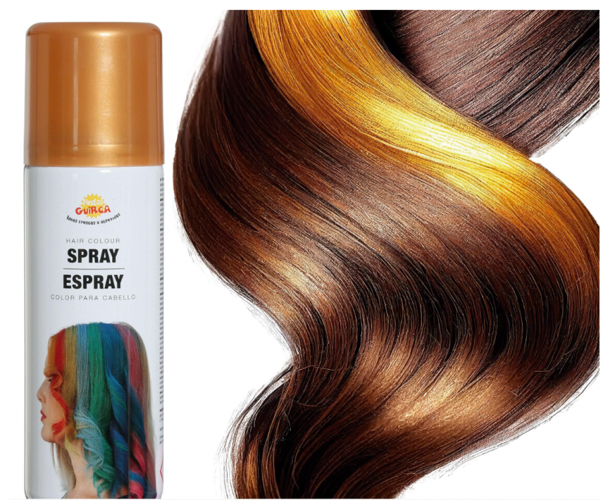 FIESTAS GUIRCA Spray Oro lacca Colorata per Capelli