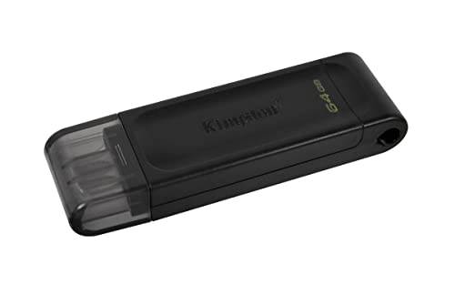 Kingston DataTraveler 70 - DT70/64GB Drive Flash USB-C, Nero