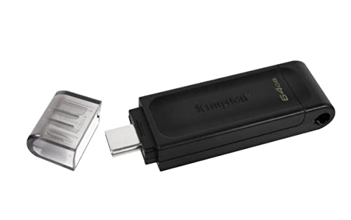 Kingston DataTraveler 70 - DT70/64GB Drive Flash USB-C, Nero