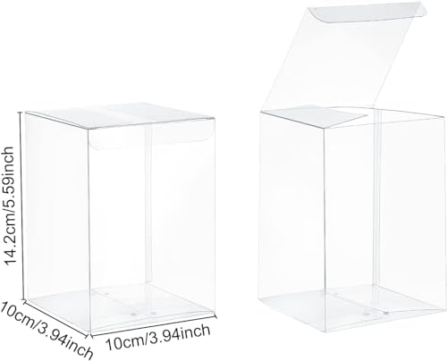 Scatola PVC trasparente per confezioni bomboniere 14x10 cm