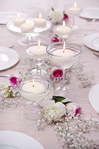 Bolsius Candele galleggianti Decorative, Cera, Bianco, 4.5cm w X 3cm h, 20 unità