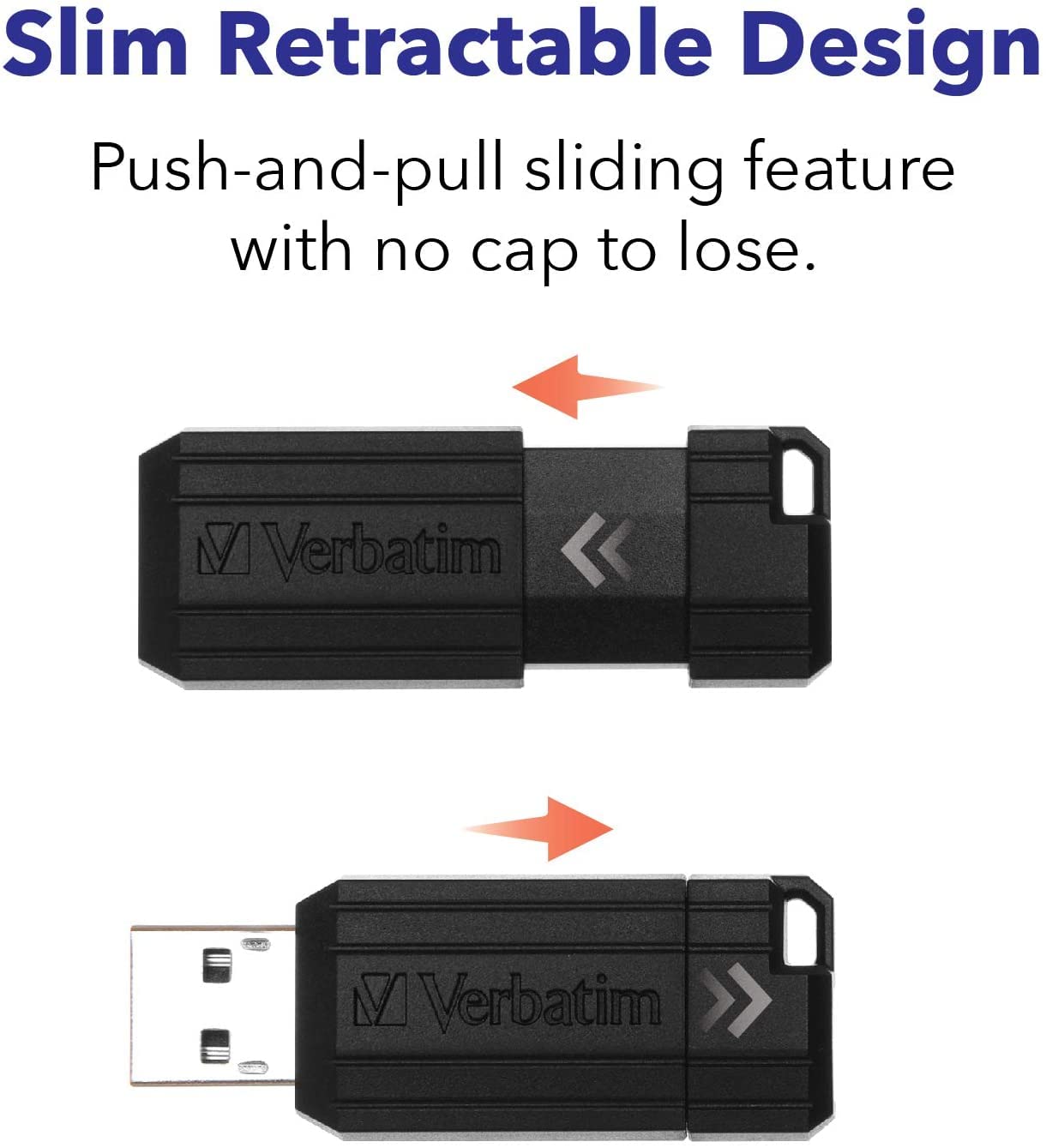 Verbatim 49064 Pendrive Unità USB PinStripe da 32 GB, Nera