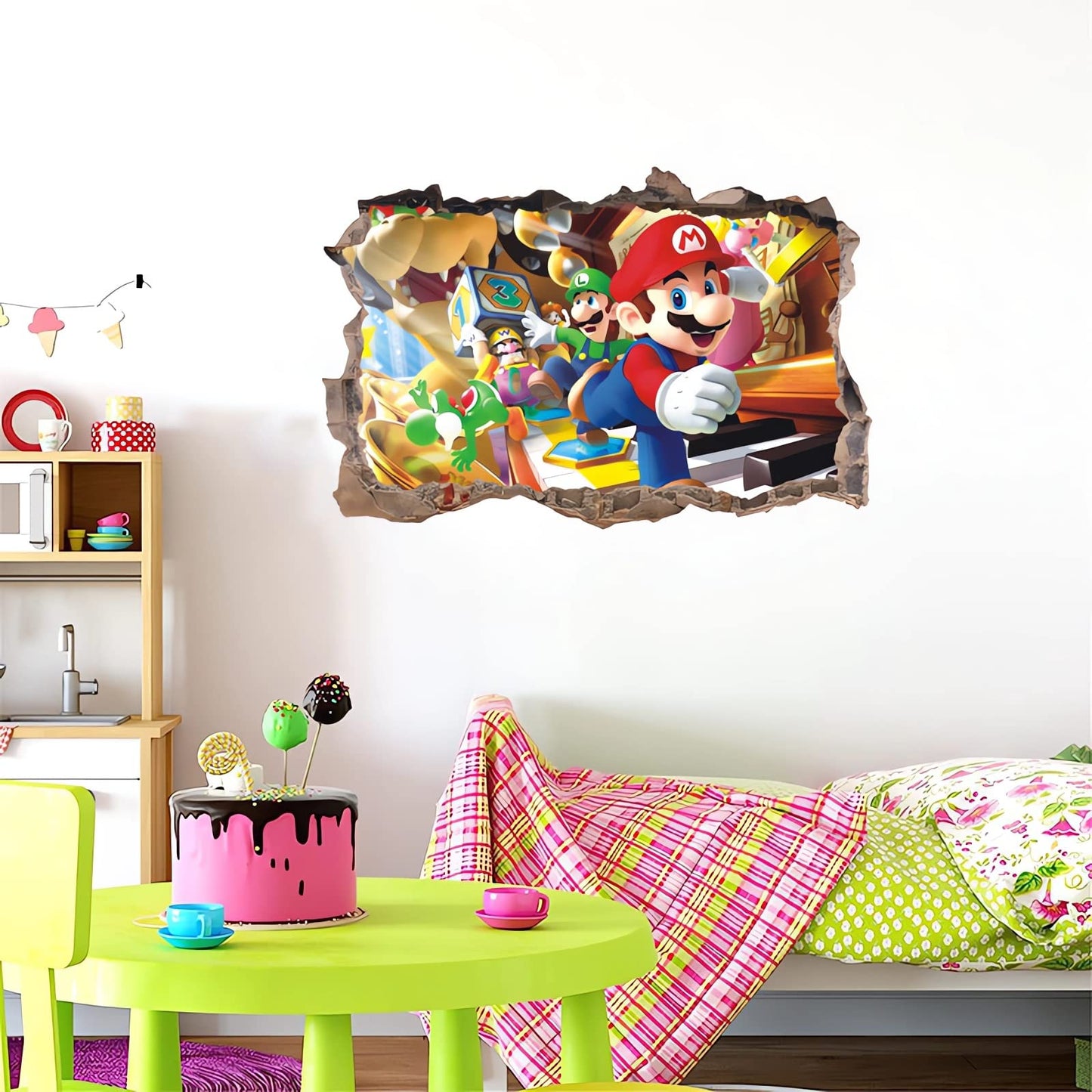 TOCAVE 3D Adesivi Adesivi murali per Camera da Letto per Arte della Parete Adesivi per Camera da Letto, Soggiorno, Murale