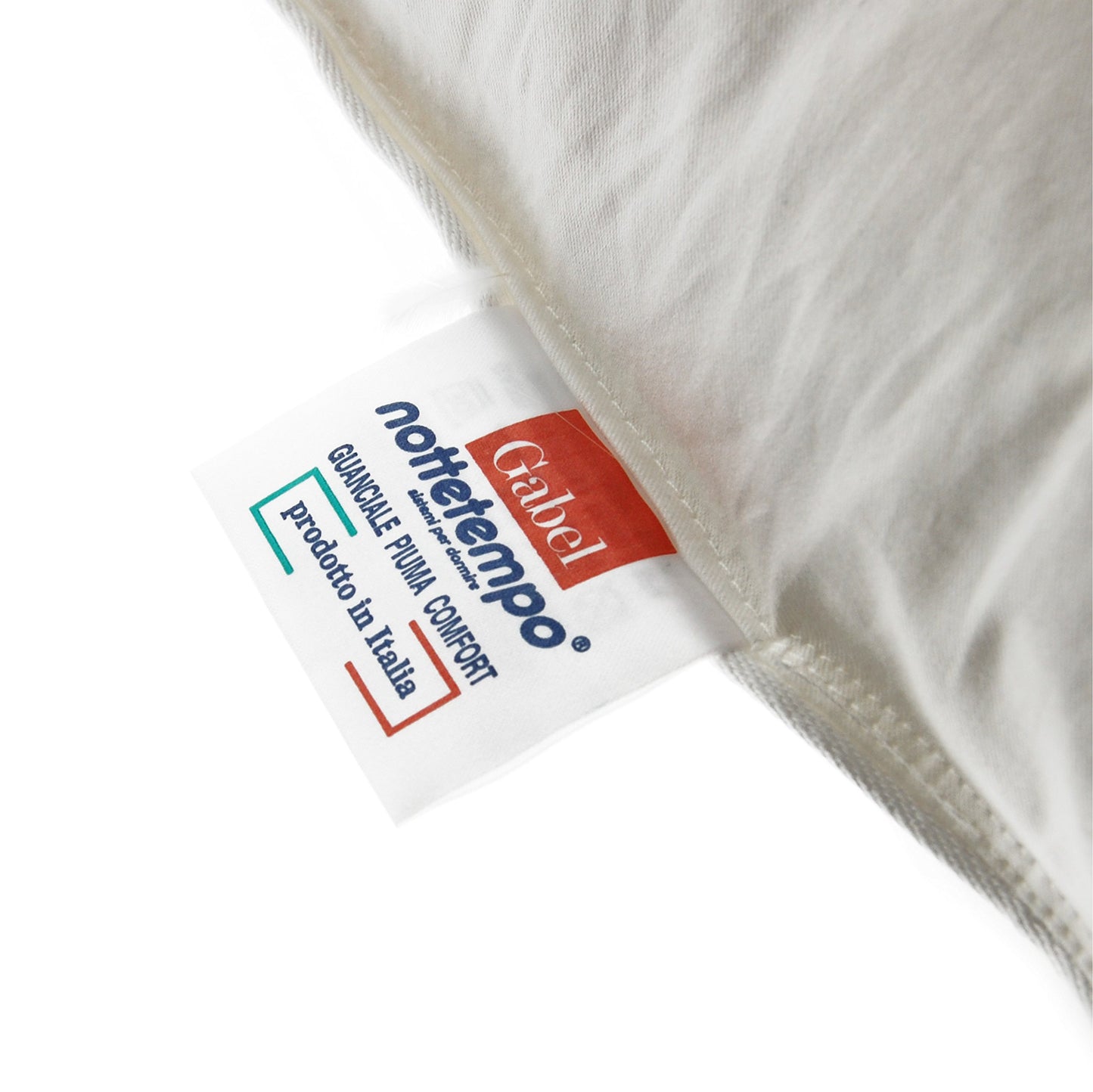 Gabel Nottetempo Guanciale, Cotone-Piuma Comfort, Bianco, 80 x 50 x 14 cm